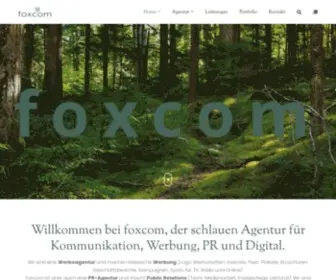 Foxcom.ch(Agentur für Kommunikation) Screenshot