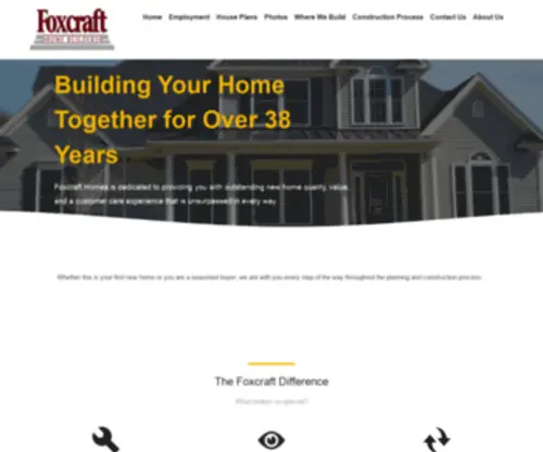 Foxcrafthomes.com(Building Your Home Together) Screenshot