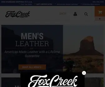 Foxcreekleather.com(Motorcycle Leather Apparel & Biker Accessories) Screenshot