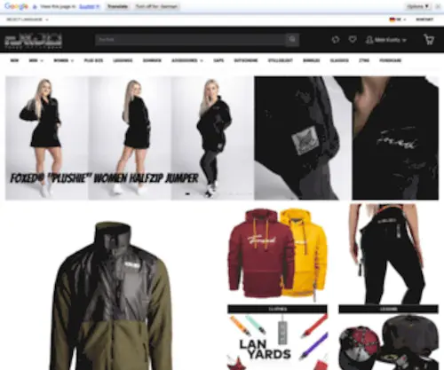 FoxedStore.com(German Streetwear fashion brand for men and women since 2016) Screenshot