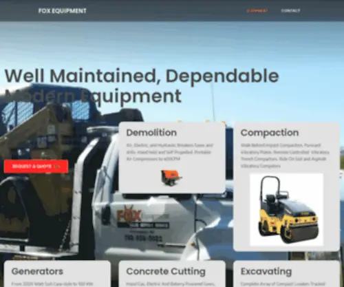 Foxequipment.net(Fox Equipment) Screenshot
