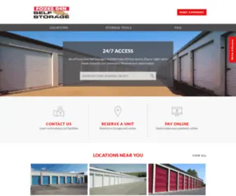 Foxesdenselfstorage.com(Storage Units in Indianapolis) Screenshot