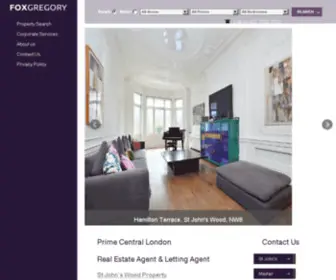 Foxgregory.co.uk(St John's Wood Estate Agents London) Screenshot