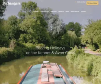 Foxhangers.co.uk(Foxhangers Canal Holidays on the Kennet & Avon Canal) Screenshot