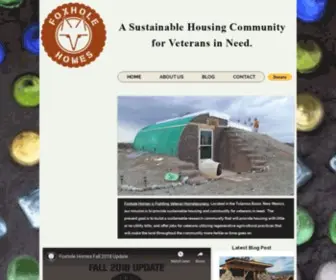 Foxhole.org(Homepage for Foxhole Homes) Screenshot