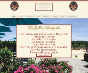 FoxhollowVineyards.com(Fox Hollow Vineyards) Screenshot