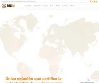 Foxid.eu(Servicio experto de verificación de documentos de identidad) Screenshot