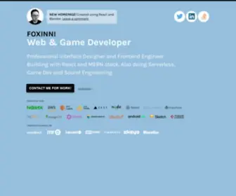 Foxinni.com(Web Developer for Hire) Screenshot