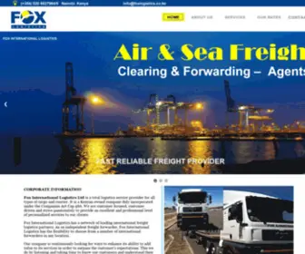 Foxlogistics.co.ke(Fox International Logistics) Screenshot