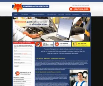 Foxmanautoservices.com.au(Car Mechanic) Screenshot