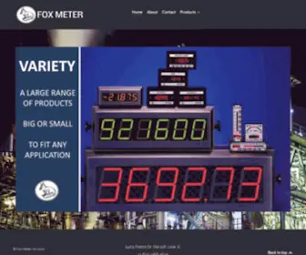 Foxmeter.com(Panel meters from Fox Meter) Screenshot