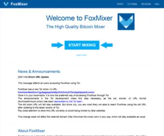 Foxmixer.net(High Quality Bitcoin Mixer) Screenshot