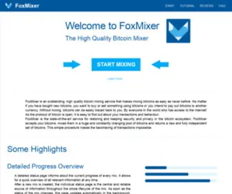 Foxmixer6Mrsuxrl.online(High Quality Bitcoin Mixer) Screenshot