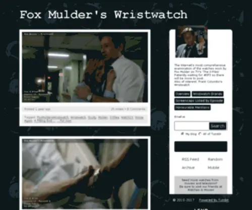 Foxmulderswristwatch.com(Web Access) Screenshot
