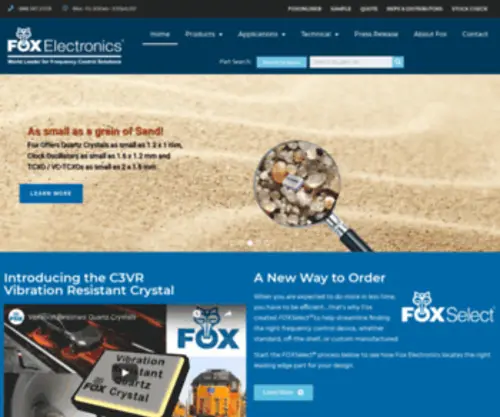 Foxonline.com(Fox Electronics) Screenshot