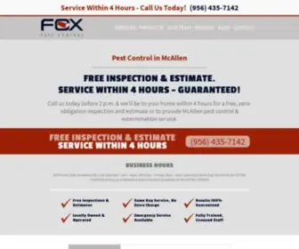 Foxpest-Mcallen.com(Affordable McAllen) Screenshot