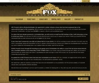 Foxpomona.com(Fox Theater Pomona) Screenshot