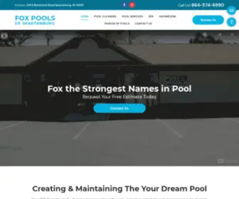 Foxpoolsotc.com(Pool Company l Spartanburg) Screenshot