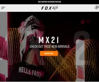 Foxracing.com.au(Fox Racing) Screenshot