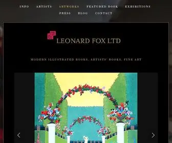 Foxrarebooks.com(Leonard Fox Ltd) Screenshot