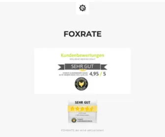 Foxrate.de(Kundenbewertungen & Erfahrungen) Screenshot