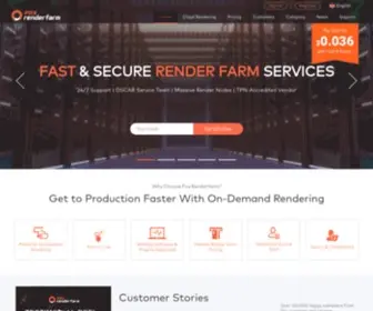 Foxrenderfarm.com(Cloud Render Farm Online) Screenshot