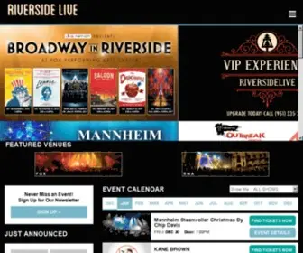 Foxriversidelive.com(Fox Performing Arts Center) Screenshot