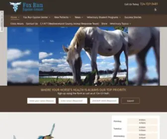 Foxrunequine.com(Fox Run Equine Center) Screenshot