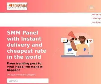 Foxsmm.com(SMM Panel) Screenshot