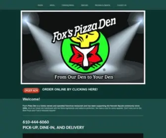 Foxspizzakennettsquare.net(Fox's Pizza Den) Screenshot