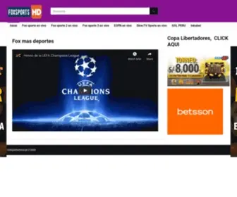 Foxsportsenvivo.pe(Fútbol en vivo) Screenshot