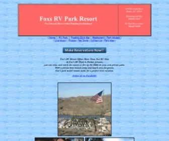 FoxsrvPark.net(Parker AZ Rv Parks) Screenshot