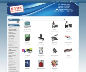 Foxstamp.com(Fox Custom Stamps) Screenshot