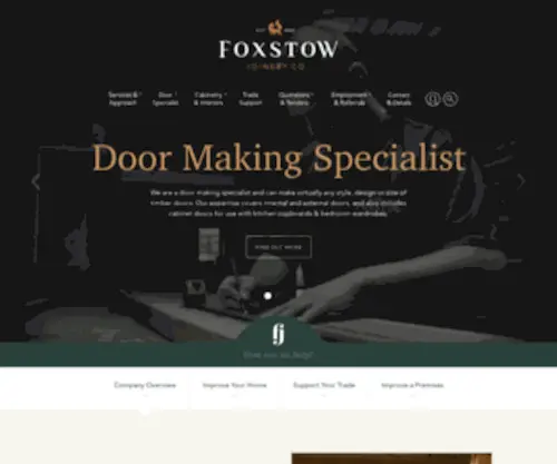 Foxstow.co.uk(Foxstow joinery co) Screenshot