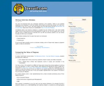 Foxsuit.com(Job Hunting Made Clever) Screenshot