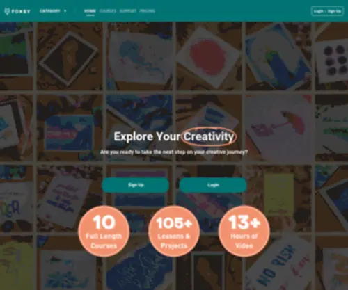 Foxsy.com(Start Your Creative Journey) Screenshot