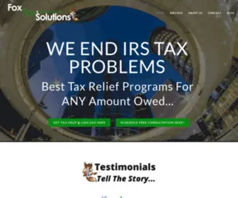 Foxtaxsolutions.com(Tax Relief Experts) Screenshot