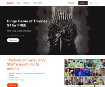 Foxtel.com.au(Worlds of Entertainment all in one place) Screenshot