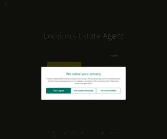Foxtons.com(UK real estate agents) Screenshot
