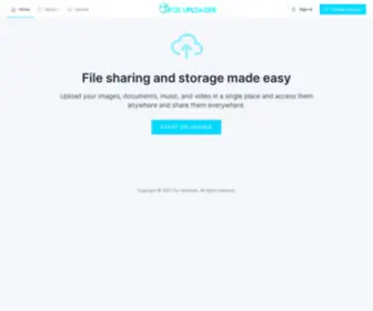 Foxuploader.com(Simple and Powerful File hosting) Screenshot