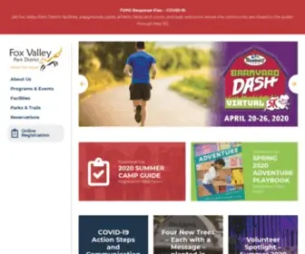 Foxvalleyparkdistrict.org(The Fox Valley Park District) Screenshot
