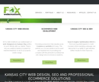 Foxwebcreations.com(Kansas City Web Design and Development) Screenshot