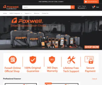 Foxwelldiag.com(Foxwell Official Site) Screenshot