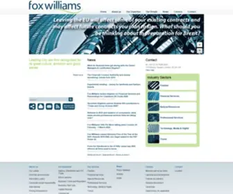 Foxwilliams.com(Fox Williams) Screenshot
