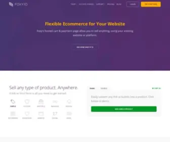 Foxycart.com(Flexible Ecommerce for Your Website) Screenshot