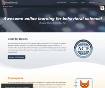 Foxylearning.com(Awesome online learning for behavioral science) Screenshot