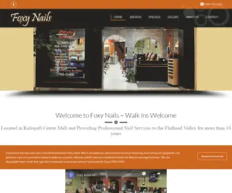 Foxynailsmt.com(Foxy Nails) Screenshot