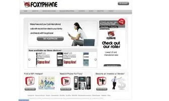 Foxyphone.com(Get great rates on calls with FoxyPhone mobile VOIP Applications) Screenshot