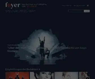 Foyer.de(Das digitale Kulturportal von Crescendo) Screenshot