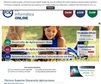 FP-Informatica.com(Instituto FOC está especializado en impartir FP Superior Informática online) Screenshot